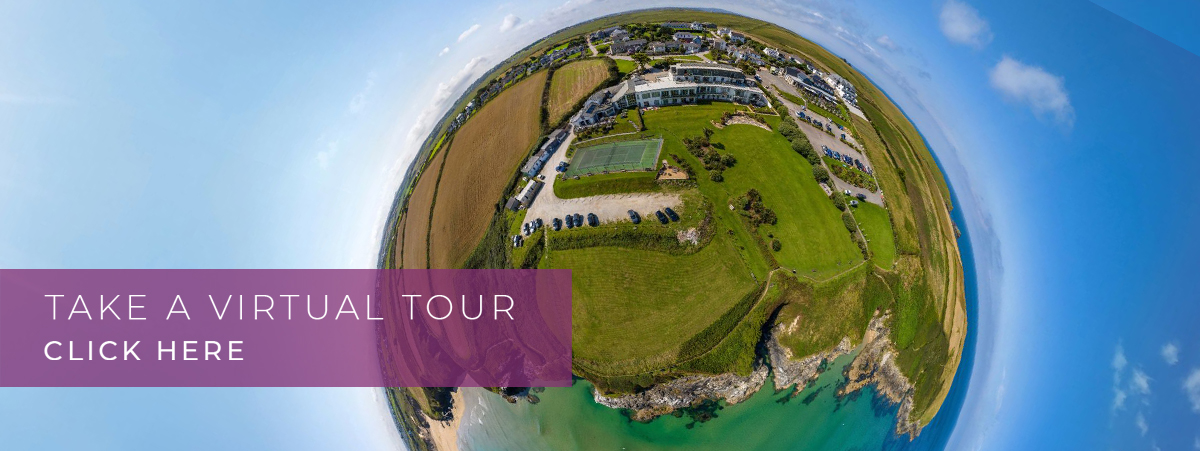 virtual tour banner - Welcome to Crantock Bay
